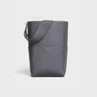 Celine Sangle Bucket Bag In Soft Grained Calfskin Grey