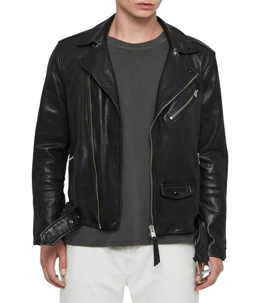 ROUNDHOUSE BIKER LEATHER JACKET