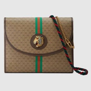 Gucci Mini GG Supreme Canvas Rajah GG Medium Shoulder Bag