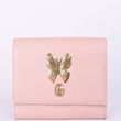 Gucci GG Leather Continental Wallet With Butterfly Light Pink