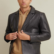 Vince Leather Blazer