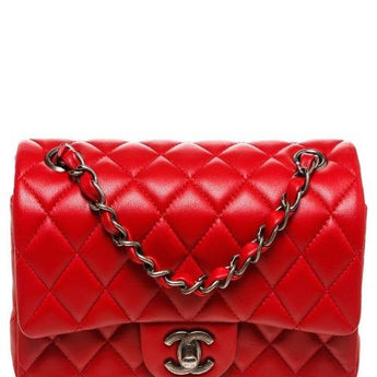 Chanel Classic Medium Handbag Red