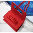 Mini J’Adior Red Ultra Matte Flap Bag