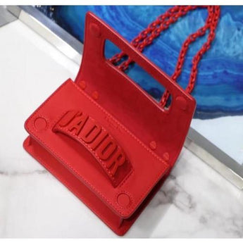 Mini J’Adior Red Ultra Matte Flap Bag