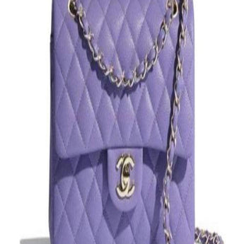 Chanel Classic Clutch With Chain – CWC Caviar purpul Gold-Toned