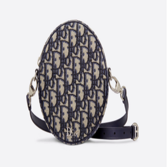 Baby Ball Bag Blue Dior Oblique Jacquard Canvas