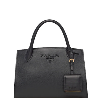 Prada Monochrome Saffiano Leather Bag Magnolia