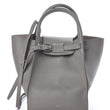 Celine Small Big Bag With Long Strap In Supple Grained Calfskin Grey