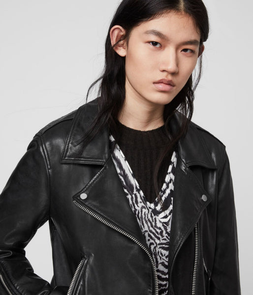Luna Leather Biker Jacket