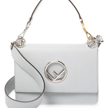Fendi Kan I F White Leather Bag