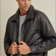 Thinsulate™ Lined Leather Bomber