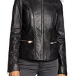 Meryl Classic Leather Biker Jacket
