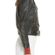 Mock Core Leather Moto Jacket