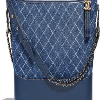 Chanel Hobo Handbag Blue