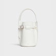 Celine Big Bag Nano Bucket In Supple Grained Calfskin White