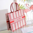 Dior Book Tote Bag Marbella Exclusive Red