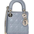 Mini Lady Dior Lambskin Bag Blue