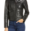 Collar Leather Jacket