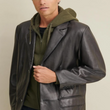 Big & Tall Leather Blazer Jacket
