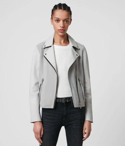 Mix Leather Biker Jacket