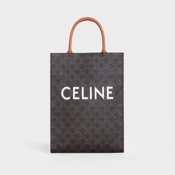 Celine Small Cabas Vertical In Triomphe Canvas
