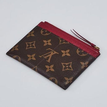 LV Zipped Card Holder Monogram Raisin Purple