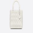 Lady Dior Ultra-Matte Medium Bag White