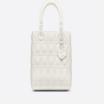 Lady Dior Ultra-Matte Medium Bag White