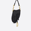 Dior Mini Saddle Bag In Black Calfskin