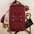 Chanel Small Vanity Case Red
