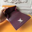 LV LockMe II Compact Wallet Taurillon Leather Prune<