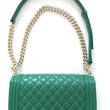 Chanel Boy Medium Handbag Green