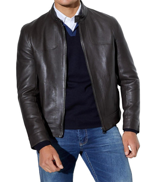 BONDED LEATHER JACKET