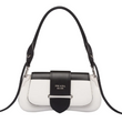 Prada Sidonie Leather Shoulder Bag White / Black