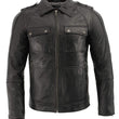 Black Lambskin Leather Jacket