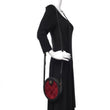 Gucci GG Velvet Round Shoulder Bag Red