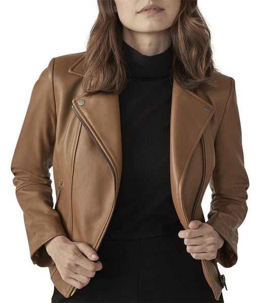 LEATHER BIKER JACKET