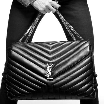 Saint Laurent Large Loulou Shopping Bag Black