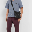 Prada Saffiano Leather Shoulder Bag Black