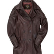 Leather Pea Coat