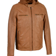 Zipper Front Leather Jacket