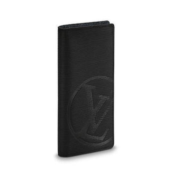 LV Circle signature Brazza Wallet Epi Leather Noir