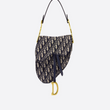Dior Blue Oblique Saddle Bag