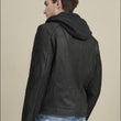 Vintage Hooded Leather Jacket