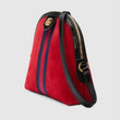 Gucci Ophidia Small Shoulder Bag In Hibiscus Red Suede