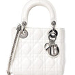 Mini Lady Dior Lambskin Bag Off-White