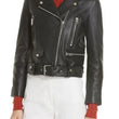 Mock Core Leather Moto Jacket