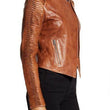Sleeve Leather Moto Jacket
