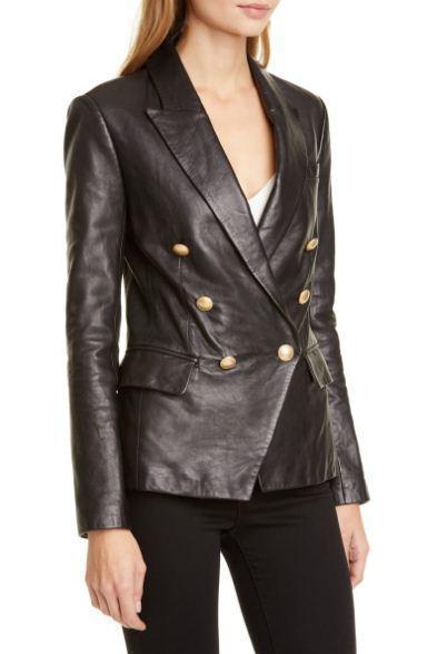 Leather Blazer Jacket