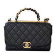 Chanel Small Flap Bag With Top Handle Black